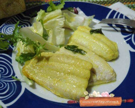 filetti di spigola birra e curry
