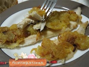 filetto di spigola crosta di patate