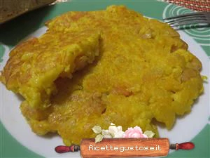 ricetta frittata patate e gamberetti