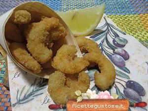 ricetta gamberetti impanati