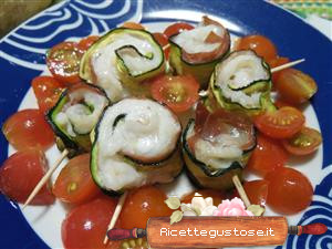 involtini di rombo e zucchine