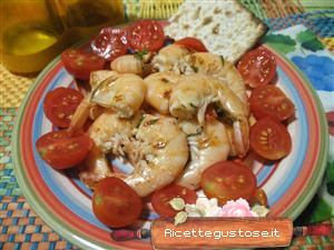 mazzancolle marinate alla paprika
