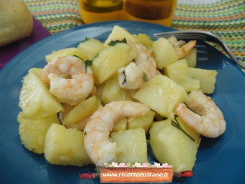 patate e mazzancolle
