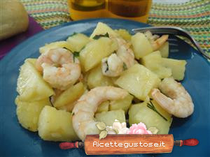 patate e mazzancolle ricetta