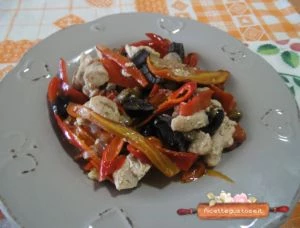 pesce spada ai peperoni ricetta
