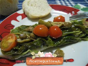 rombo rucola al cartoccio