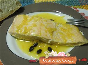 salmone agrumi e mirto