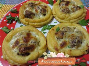 cestini di patate e polpettine ricetta