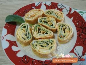 frittata arrotolata di albumi erba ostrica e toma al peperoncino ricetta