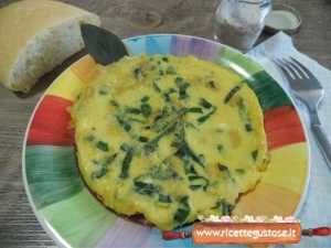 Frittata con foglie di amaranto