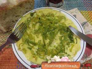 frittata foglie di porri