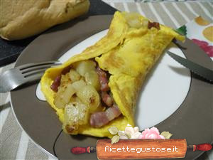 Frittata ripiena di patate