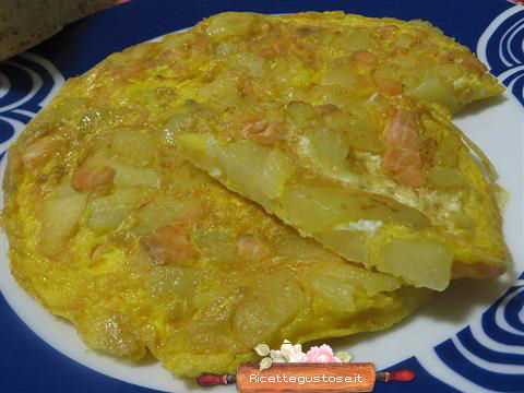 Frittata salmone patate