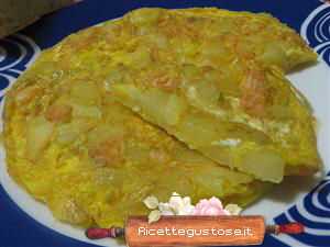 Frittata di salmone e patate