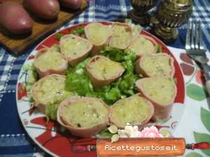 girelle con mortadella pollo e patate ricetta