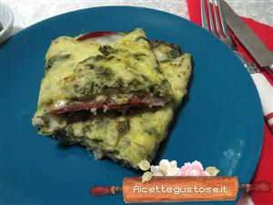 omelette asparagi bresaola di equino ricetta