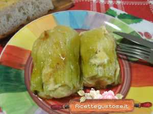 pak choi ripieno al parmigiano