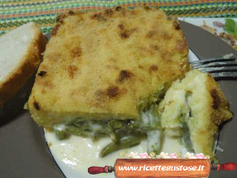 timballo patate e fagiolini