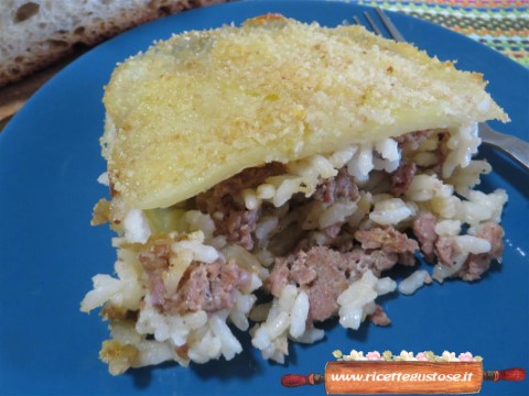 tortino patate e riso
