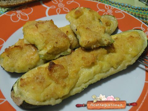 Zucchine ripiene al forno