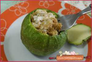 zucchine tonde cous cous 4 legumi camembert di capra