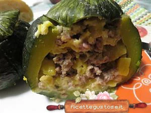 zucchine tonde ripiene luganega di pollo ricetta