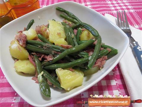 <empty>Insalata di patate fagiolini simmenthal