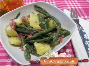 insalata di patate fagiolini e simmenthal ricetta
