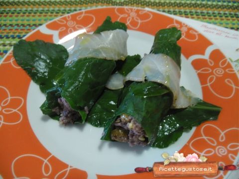 involtini bietola cous cous riso venere storione affumicato