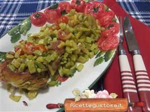 pollo insalata zucchine trombetta