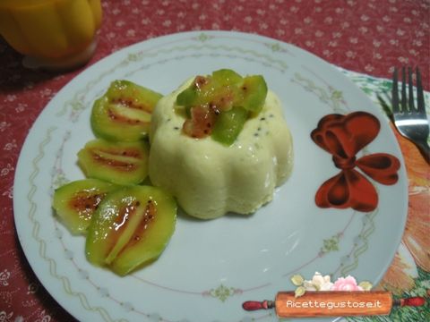 budino al kiwi rosso