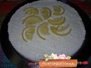 cheesecake limone e cioccolato bianco