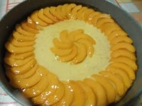 Decorazione finale del cheesecake alle albicocche