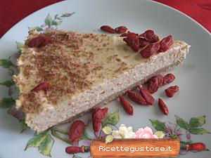 Fetta chhesecake alle bacche di goji