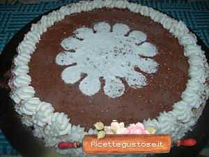 Cheesecake con biscotti al cacao e yogurt al cioccolato