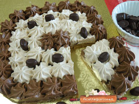 Cheesecake colomba cioccolato e caffe