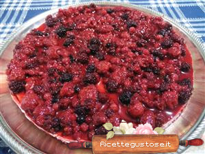 cheesecake panna cotta e frutti di bosco