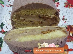 ricetta rotolo pandoro e cioccolato