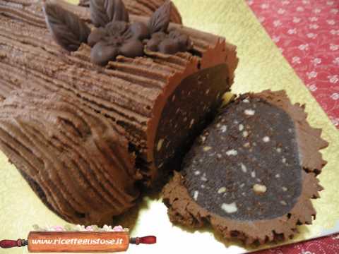 Tronchetto Di Natale Ricetta Originale.Ricetta Tronchetto Con Salame Al Cioccolato