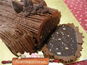 ricetta tronchetto di natale con salame cioccolato