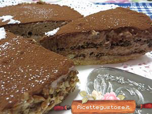 tiramisu cheesecake al cioccolato