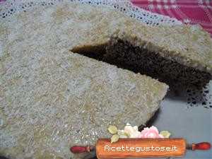 Torta al cocco e budino alla vaniglia