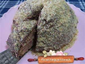 zuccotto al pandoro e nutella