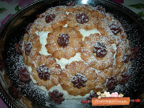 Zuccotto bucaneve e crema al mascarpone